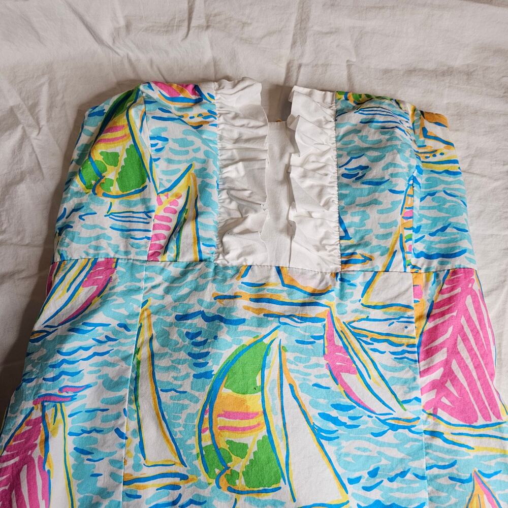 Lilly Pulitzer You Gotta Regatta Franco Dress Coastal Summer Beach Size 4 - Picture 6 of 13